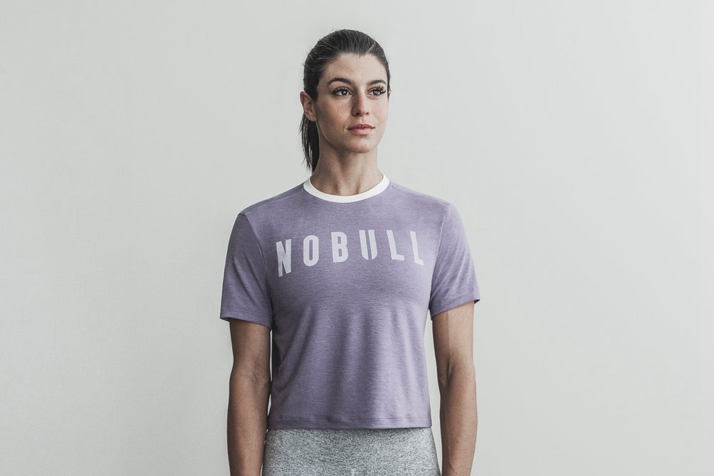 NOBULL Women's Boxy Tee - Lavender - Ireland (1524RALJH)